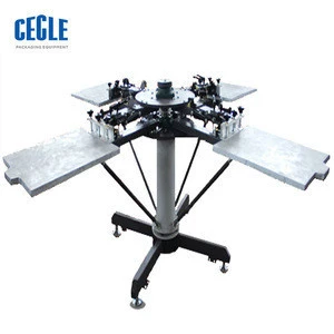 Cheap manual rotary screen printing machine