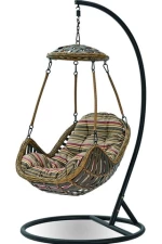 Cheap on sale luxury patio garden chair outdoor steady PE rattan wicker swing hanging hammock basket chair egg chair