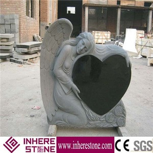 cheap tombstone with granite angel statues