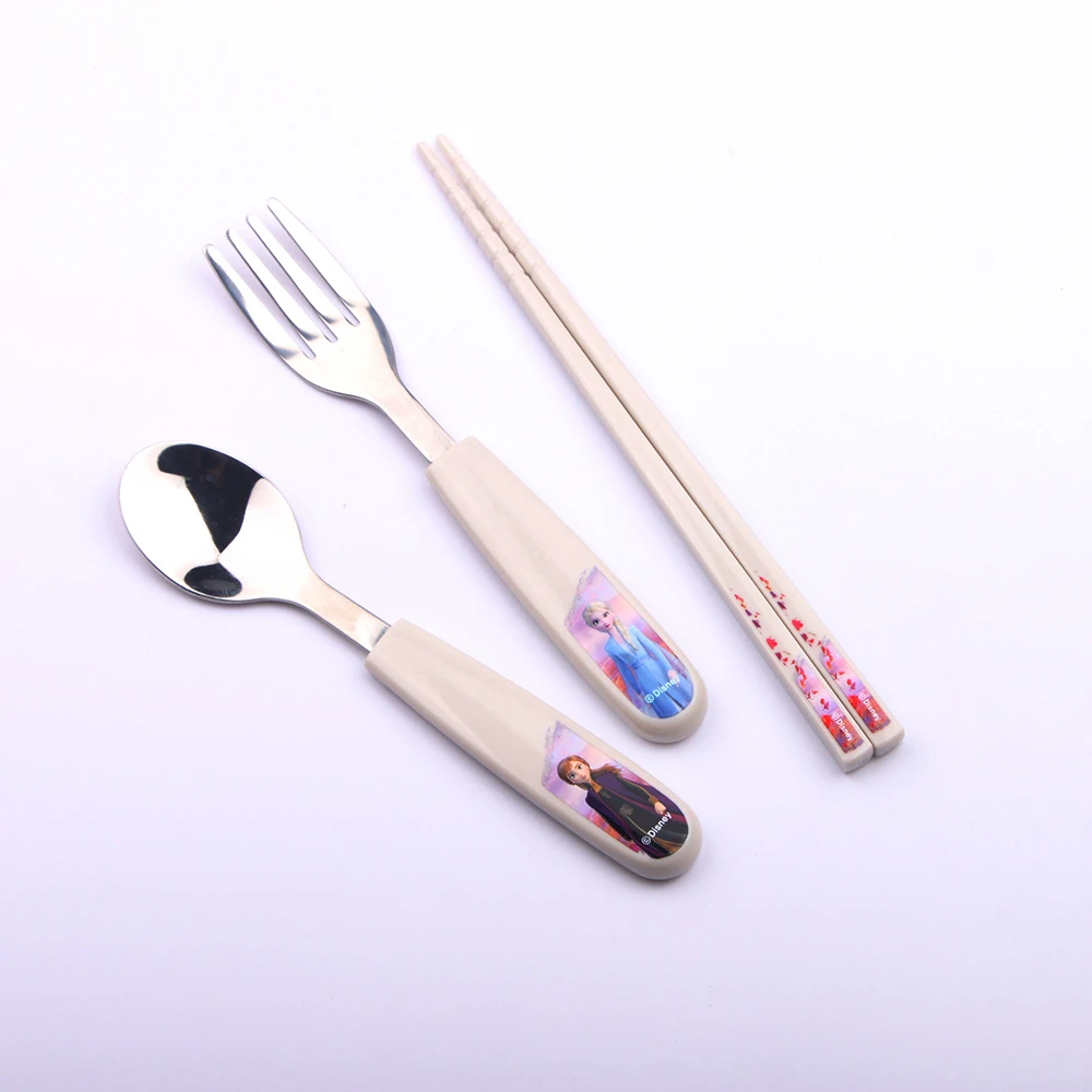 Children cutlery Set in a case Spoon Fork And Chopsticks Flatware Set gift set