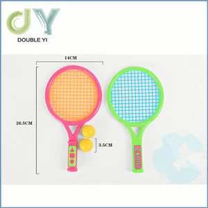 Children sporting toy mini plastic beach tennis rackets with balls for wholesale