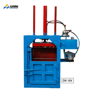 china baler company manufacturer ZW-10 tons waste bale press compactor machine for cardboard or plastic bags