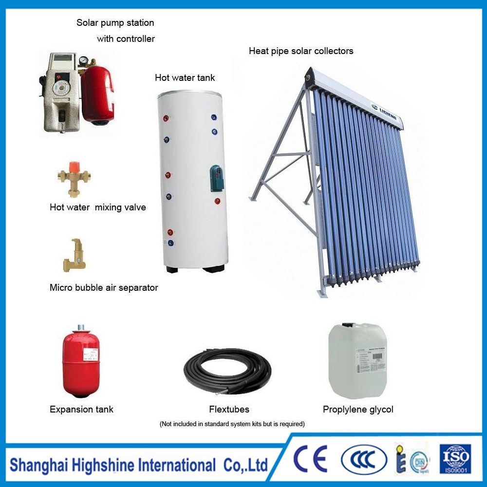 China factory home appliance of solar hotwater system High Quality Pressurized Split Solar Water Heating System Certificated