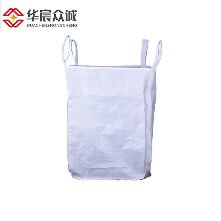 China plastic PP FIBC big recycle jumbo bag 500kg 1000kg 1500kg 2000kg portable flour pp woven bag