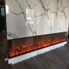 China supplier 3600*500*590mm four 4 side glass frame wall built in electric fireplace