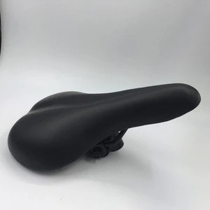China supply cheap price high quality 280*135mm cow leather bicycle saddle