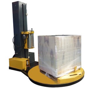 China supply tray film packaging machine/pallet stretch wrapping machine
