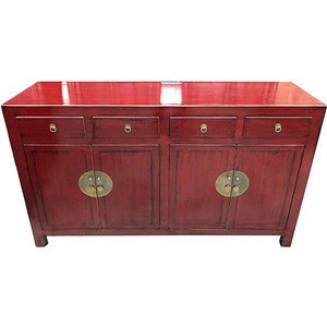 Chinese antique reproduction lacquer wholesale living room painting cabinets furniture
