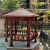 Import Chinese hexagonal luxury flat roof outdoor garden  pavilion gazebo tent from China
