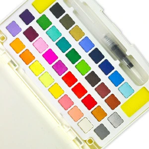 Chinese wholesale high grade customized 36 color assorted watercolor field sketch paint set