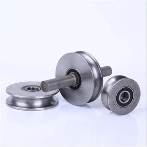 CNC machining Stainless Steel Wire Guide Pulley,Hard alloy conveyor stainless steel pulley,Grooved Pulley