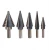 Import CO-Z 5pcs Hss Cobalt Multiple Hole 50 Sizes Step Drill Bit Set with Aluminum Case from China