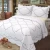 Import Color yarn embroidery flower polyester cotton quilted white bedspread from China