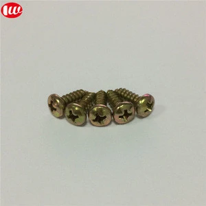 color zinc plated grade 4.8 self tapping screw
