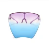 Colorful fashionable eye protection large frame face shield Anti-fog and dust face shield
