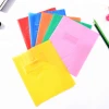Colorful Plastic PVC Book Cover With Name Card Holder