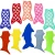 Import Colorful Summer Promotional Neoprene Freezer Reusable Popsicle Covers Mermaid Tail Ice Pop Sleeves from China