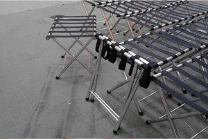 Commercial Quality Folding Luggage Racks For Suitcases