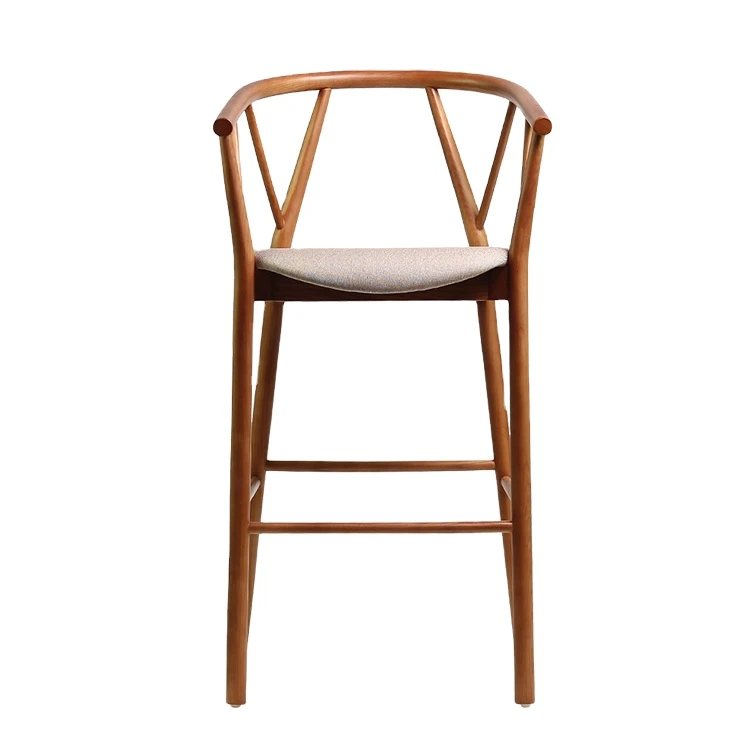 Commercial restaurant wooden bar stool chair
