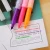 Import Competitive price 6 colors fiber nib unique erasable scented highlighter marker pen from China