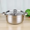 Cooking Pot 12pcs Set Stainless Steel Soup Pot Single Handle Milk Pot Cookware Sets