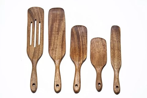 Cookware Wood Kitchen Tools Utensils Set Wooden Spurtles Set