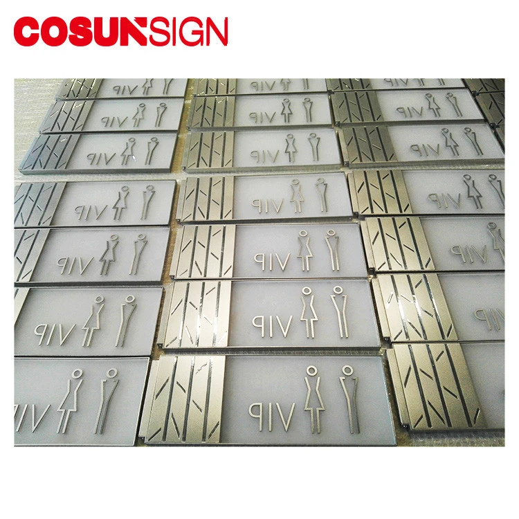 COSUN Magnetic Aluminum Bathroom Acrylic Modern Office Door Sign Plate For Push Pull