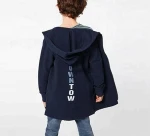 Cotton anti-wrinkle breathable children kids zip hoodies