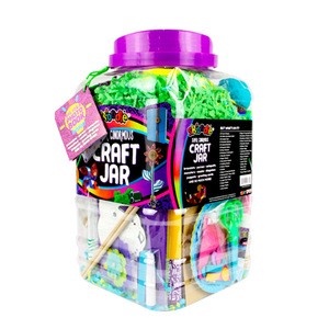 Crafts Supplies Sets Kids handmade DIY kit with pompom cleaner pipes and crayons