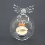 Cross border hot selling high borosilicate glass candlestick holder wedding candlestick candle stick holder