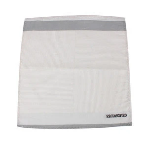custom best price cotton embroidered your own logo handkerchief