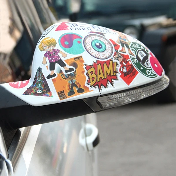 Custom Cheap Car Reflective Graffiti Sport Logo Vinyl Decal Pvc Bumper Sticker