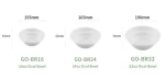 Custom Eco-friendly Disposable Sugarcane Dinnerware Set Bagasse Paper Pulp 12oz Compostable Salad Takeaway Soup Bowls