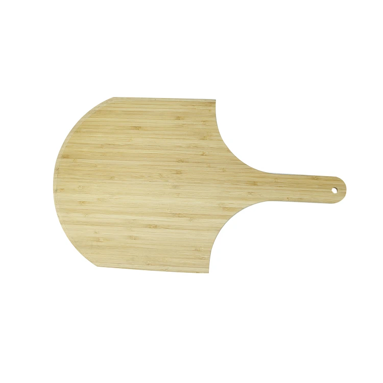 Custom Eco Friendly Natural Bamboo Pizza Peel Cutting Board with Handle