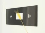 Custom Elevator Control System Switch Glass Panel Black Silk screen print Smart Touch Tempered Glass