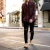 Import Custom Fashion Design Skinny Men Jean Pants Ripped Holes Black Blue Denim Men Jeans from China