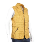 Custom fashion plaind/plain girl winter waistcoat for lady