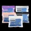 Custom Logo Printing Zip Lock Plastic Package Stand Up 3 Side Seal Underwear Packaging Bag