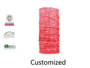 Custom logo seamless tubular bandanas