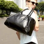 Custom Logo Waterproof Women Travel Backpack Leather Weekend Fitness Sports Bags Men Waterproof Leather Travel Bag For Excursion