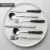 Import Custom Made Luxury Mirror Polished Flatware Set With Porcelain Marble Handle 20 Pieces Cutlery Set For Wedding Gift from China