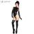 Import Custom Made to Measure  Leotard Style with Dtockings Gloves Look Black Transparent Jumpsuit Sexy Shiny Latex Catsuit from China