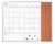 Import custom magnetic whiteboard calendar with cork board for fridge MOQ1000 from China