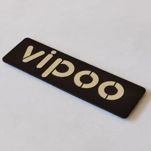 Custom Metal Engraved Nameplate Logo Label Laser Etched Badge Tag Stainless Steel Name Plate