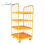 Custom metal mobile roll cage trolleys roll container logistic cart