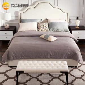 Custom Modern double bed design room furniture baby bed queen size bed