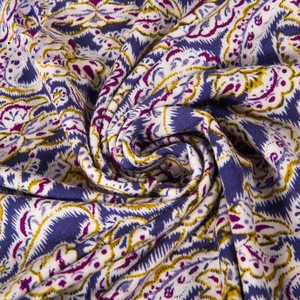Custom newest Indian style spandex tencel printed jersey fabric spandex polyester fabric spandex cotton fabric