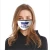 Import Custom print halloween fashion logo designer face masks cloth polyester cotton ski party sublimation mask from China