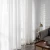 Import custom size small MOQ solid white sheer fabric curtains with grommet from China