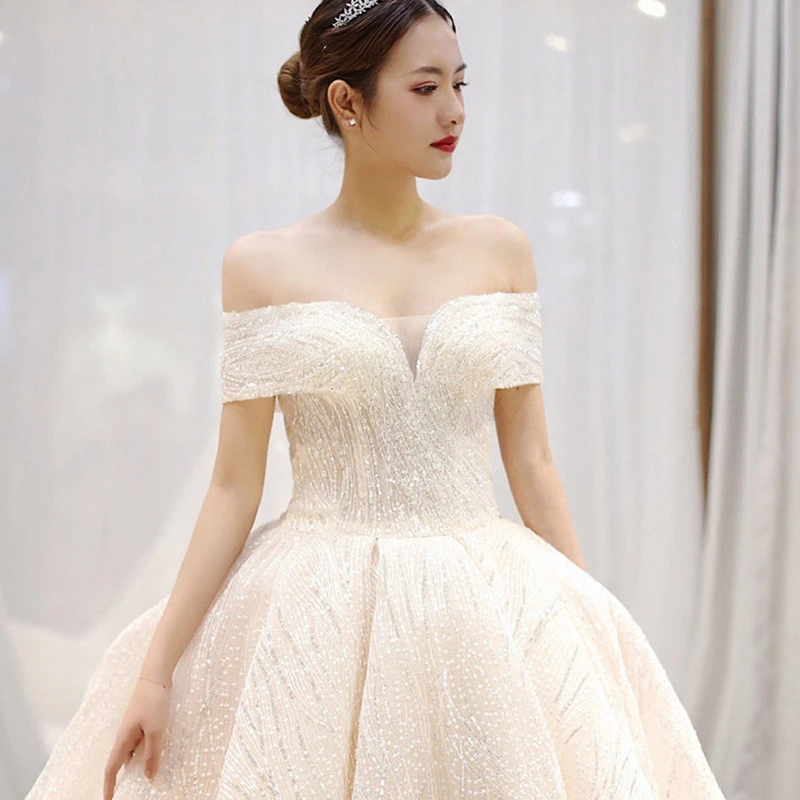 Custom Sleeveless Bridal Gown Wedding Dress White Ruffle Floral Print Wedding Dresses